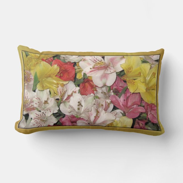 Multi-color Floral Bouquet American MoJo Pillows (Front)