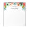Multi Color Flowers From the Desk of Personalized