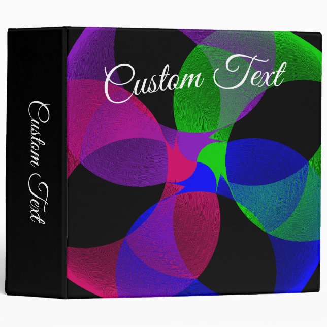 Multi Color Fusion Geometric Binder (Front/Spine)