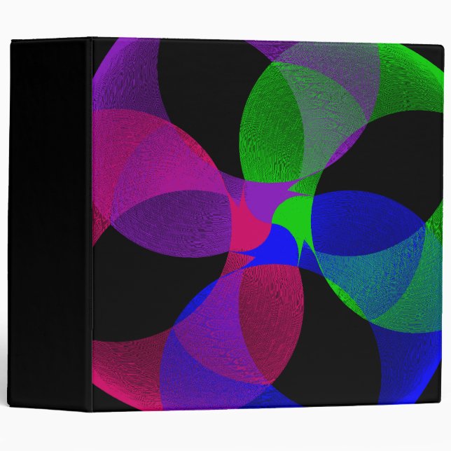 Multi Color Fusion Geometric Binder (Front/Spine)