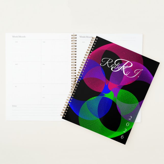 Multi Color Fusion Geometric Spiral Planner (Display)