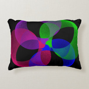Multi Color Geometric Fusion Accent Pillow