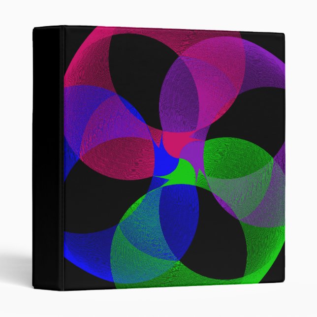 Multi Color Geometric Fusion Binder (Front/Spine)