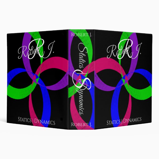 Multi Color Geometric Interchange Binder (Background)