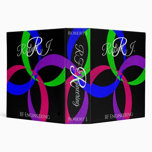 Multi Color Geometric Interchange Binder (Background)