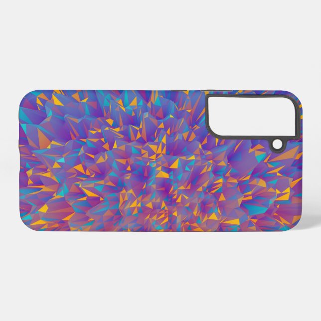 Multi-Color Geometric Polygons Galaxy S22 Cases (Back Horizontal)