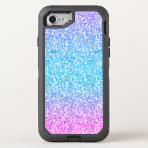 Multi-Color Glitter Texture Print OtterBox Defender iPhone SE/8/7 Case