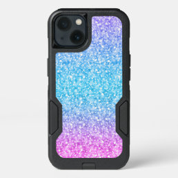 Multi-Color Glitter Texture Print iPhone 13 Case
