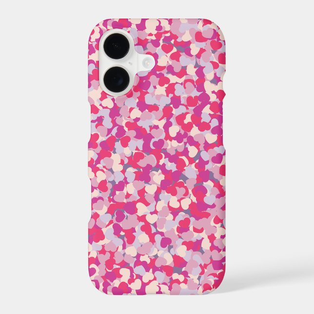 multi Color Heart Confetti2 Iphone Case (Back)