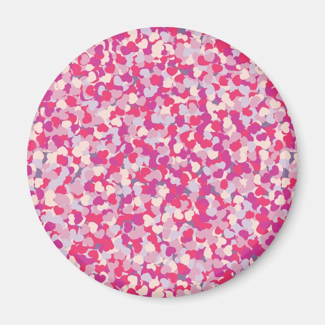 multi Color Heart Confetti2 Magnet (Front)