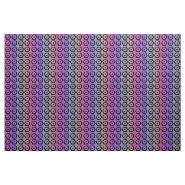 Multi-color Hexagon Cotton Fabric (Fat Quarter)
