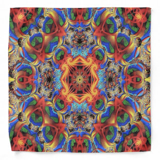 Multi-Color Kaleidoscope Pattern Bandana