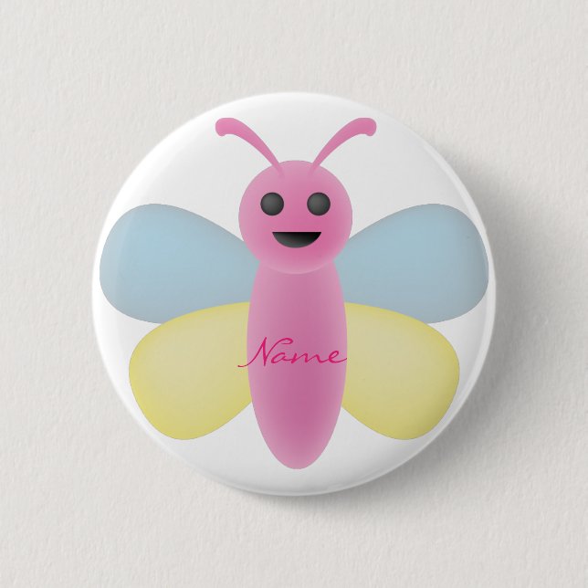 Multi-color Kawaii Bee Thunder_Cove Button (Front)