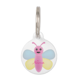 Multi-color Kawaii Bee Thunder_Cove Pet ID Tag