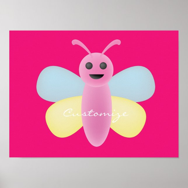 Multi-color Kawaii Bee Thunder_Cove Poster (Front)