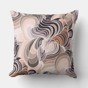 Multi-Color Lavender/Taupe Reversible Pillow