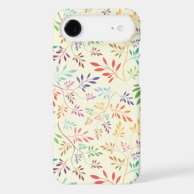 Multi-color Leaf Pattern Phone Case (Back)