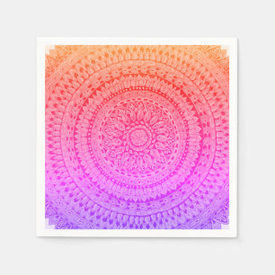 Multi Color Mandala Original Art Napkins