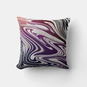 Multi Color Marble Decorative Pillow