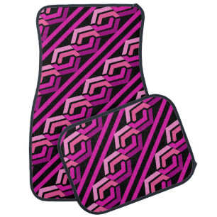 Multi Color Modern Cute Hexagon Pattern Car Floor Mat