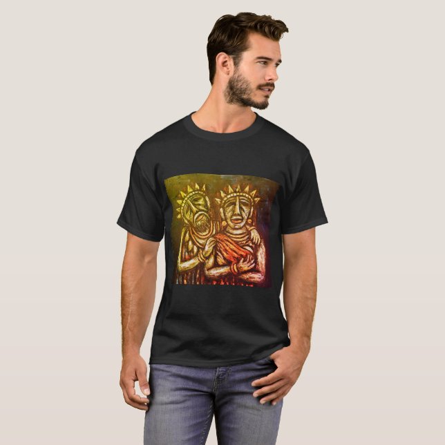 Multi Color Modern Design Junglee T-Shirt (Front Full)