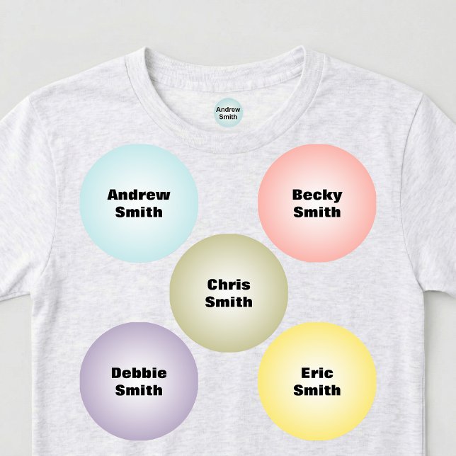 Multi Color Multi Name Kids' Labels (Creator Uploaded)