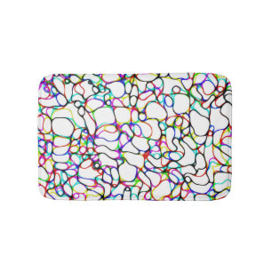 Multi-Color Pattern Bath Mat