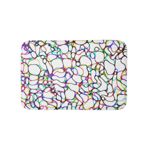 Multi_Color Pattern Bath Mat