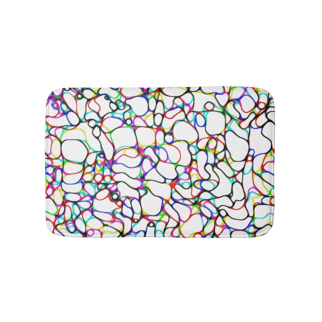 Multi-Color Pattern Bath Mat (Front)