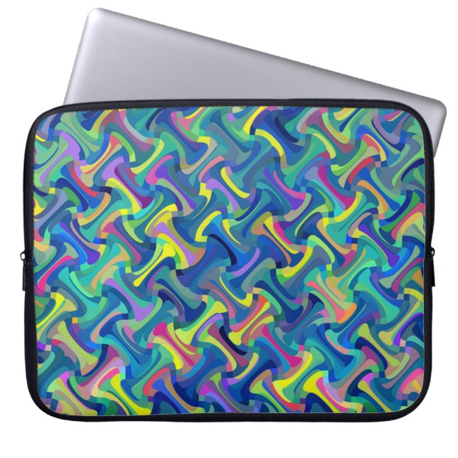 Multi-Color Pattern Laptop Sleeve (Front)