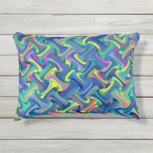 Multi-Color Pattern Outdoor Pillow