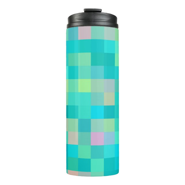 Multi-Color Pattern Thermal Tumbler (Front)