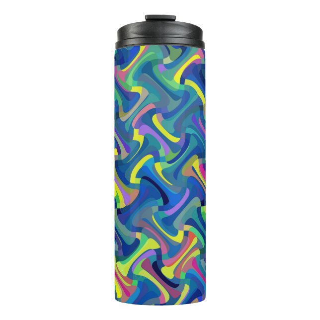 Multi-Color Pattern Thermal Tumbler (Front)