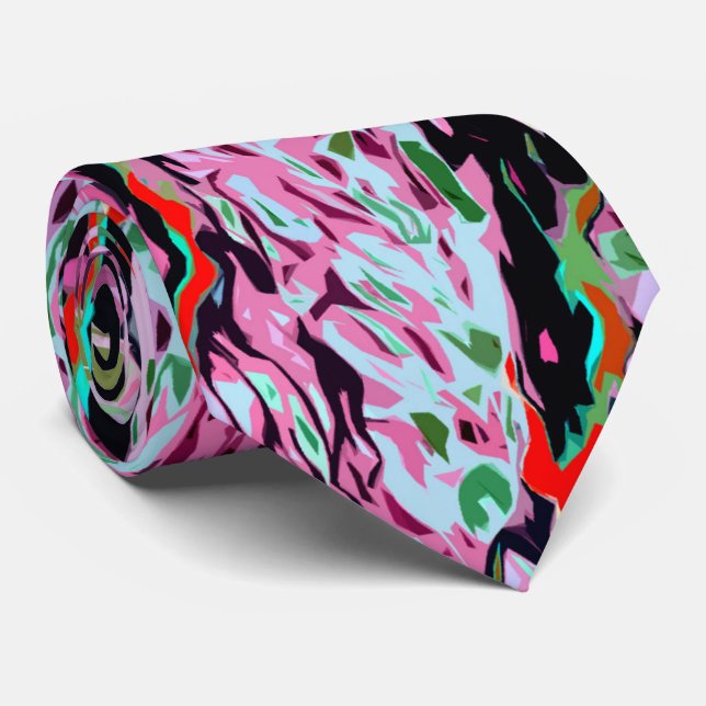 Multi-Color Pattern Tie (Rolled)