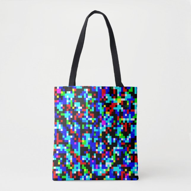 Multi-Color Pattern Tote Bag (Front)