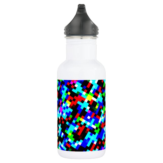 Multi-Color Pattern Water Bottle (Right)