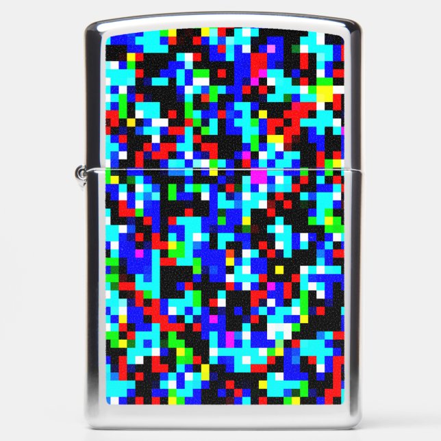 Multi-Color Pattern Zippo Lighter (Front)
