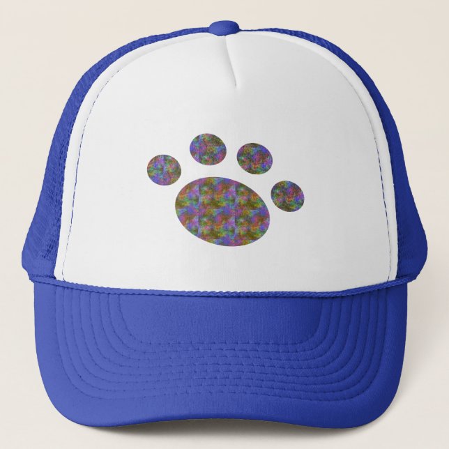 Multi Color Paw Hat (Front)