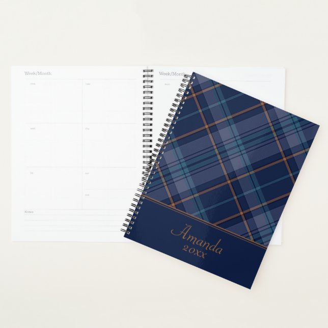 Multi-Color Plaid Planner (Display)