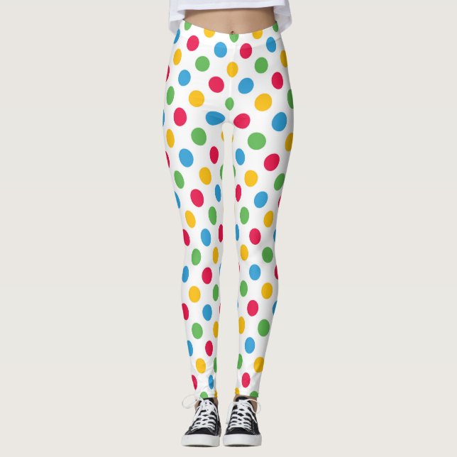 Multi Color Polka Dot Legging (Front)