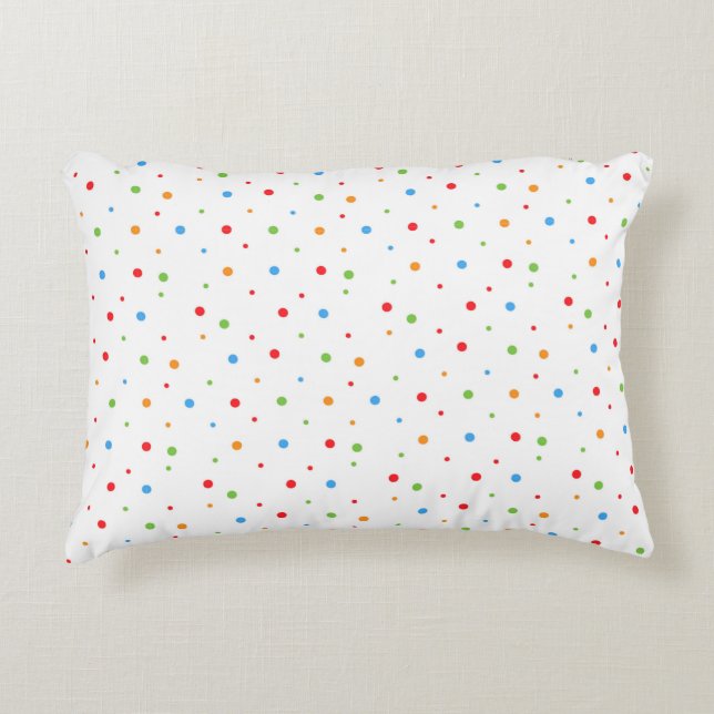 Multi-color Polka dots pillow cover (Front)