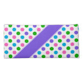 Multi Color Polka Dots | Purple | Personalized Pencil Case (Back)