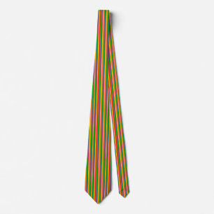 Multi Color Rainbow Vertical Stripes Pattern Tie