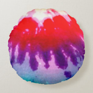 Multi color round pillow