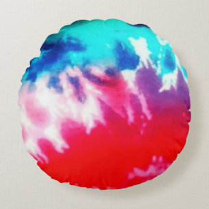 Multi color round pillow