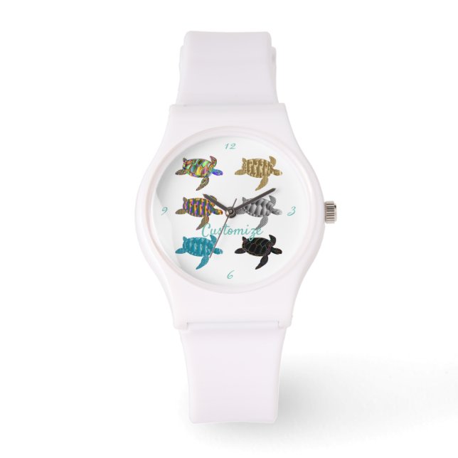 Multi-color Sea Turtles Thunder_Cove Watch (Front)