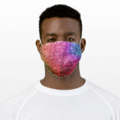 Multi-color Sequins Pattern Adult Cloth Face Mask (Worn)