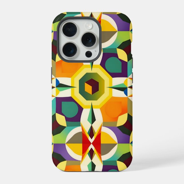 Multi Color Shape 1 iPhone Case (Back)