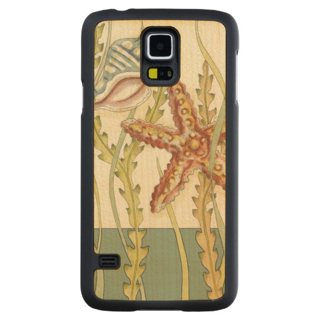 Multi-Color Shell Party Carved Maple Galaxy S5 Case (Back)