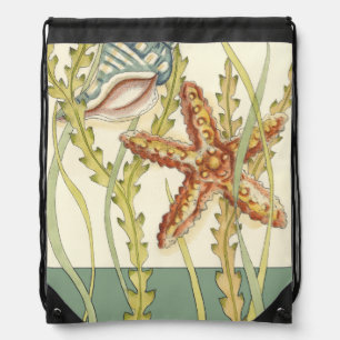 Multi-Color Shell Party Drawstring Bag